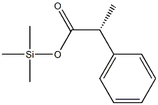 (R)-2-Phenylpropionic acid trimethylsilyl ester 구조식 이미지