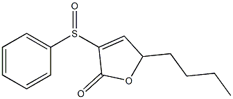 5-Butyl-3-(phenylsulfinyl)-2(5H)-furanone 구조식 이미지