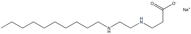 3-[2-(Decylamino)ethylamino]propionic acid sodium salt 구조식 이미지