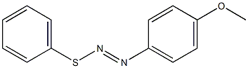 1-[(Phenylthio)azo]-4-methoxybenzene 구조식 이미지