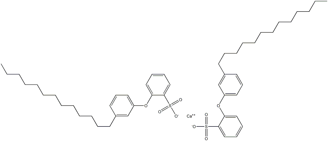 Bis[2-(3-tridecylphenoxy)benzenesulfonic acid]calcium salt Structure