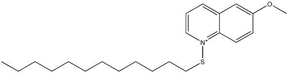 1-Dodecylthio-6-methoxyquinolinium Structure