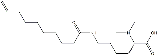 N6-(9-Decenoyl)-N2,N2-dimethyllysine 구조식 이미지