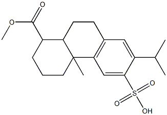 1,2,3,4,4a,9,10,10a-Octahydro-1,4a-dimethyl-7-isopropyl-6-sulfophenanthrene-1-carboxylic acid 구조식 이미지