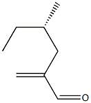 [S,(+)]-4-Methyl-2-methylenehexanal 구조식 이미지