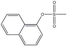 Methanesulfonic acid 1-naphtyl ester 구조식 이미지