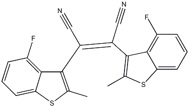 (Z)-2,3-Bis(4-fluoro-2-methylbenzo[b]thiophen-3-yl)maleonitrile Structure