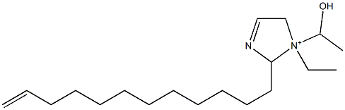 2-(11-Dodecenyl)-1-ethyl-1-(1-hydroxyethyl)-3-imidazoline-1-ium 구조식 이미지