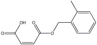 Maleic acid hydrogen 1-(o-methylbenzyl) ester 구조식 이미지