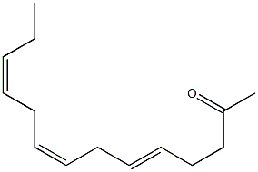 (5E,8Z,11Z)-5,8,11-Tetradecatrien-2-one Structure