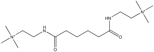 N,N'-[Adipoylbis(imino-2,1-ethanediyl)]bis(N,N-dimethylmethanaminium) Structure