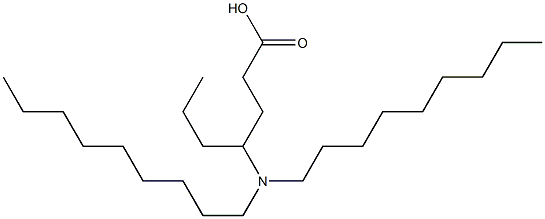 4-(Dinonylamino)heptanoic acid Structure