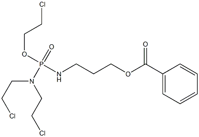 N,N-Bis(2-chloroethyl)-N'-[3-(benzoyloxy)propyl]diamidophosphoric acid 2-chloroethyl ester Structure