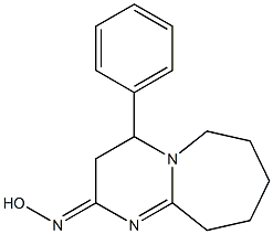 4-Phenyl-4,6,7,8,9,10-hexahydropyrimido[1,2-a]azepin-2(3H)-one oxime Structure