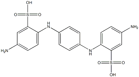 2,2'-(1,4-Phenylenediimino)bis(5-aminobenzenesulfonic acid) Structure