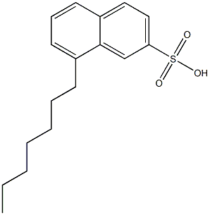 8-Heptyl-2-naphthalenesulfonic acid 구조식 이미지