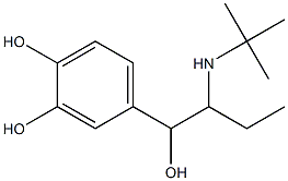 1-(3,4-Dihydroxyphenyl)-2-tert-butylamino-1-butanol 구조식 이미지