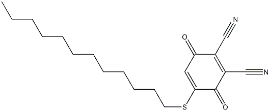 2,3-Dicyano-5-(dodecylthio)-1,4-benzoquinone 구조식 이미지