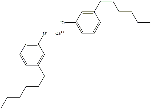 Calcium bis(3-hexylphenolate) 구조식 이미지