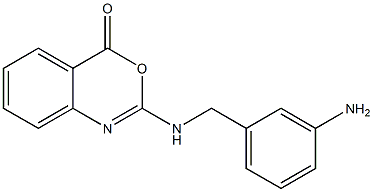 2-[(3-Aminophenyl)methyl]amino-4H-3,1-benzoxazin-4-one 구조식 이미지