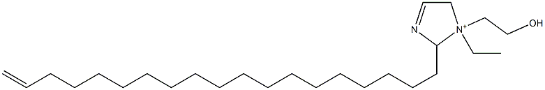 1-Ethyl-1-(2-hydroxyethyl)-2-(18-nonadecenyl)-3-imidazoline-1-ium Structure