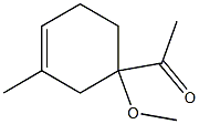 1-(1-Methoxy-3-methyl-3-cyclohexenyl)ethanone 구조식 이미지