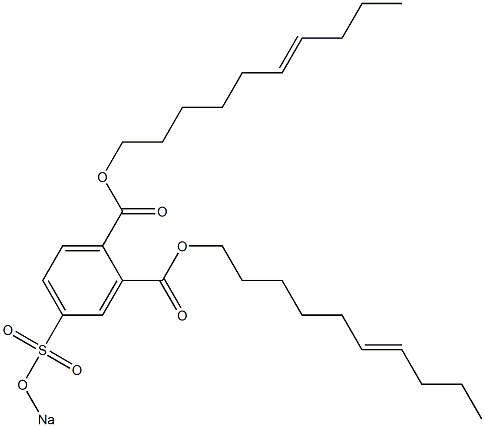 4-(Sodiosulfo)phthalic acid di(6-decenyl) ester 구조식 이미지