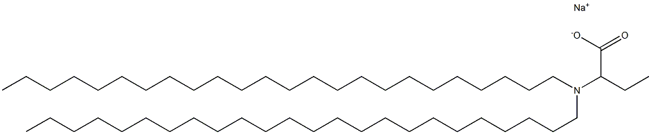 2-(Ditetracosylamino)butyric acid sodium salt 구조식 이미지