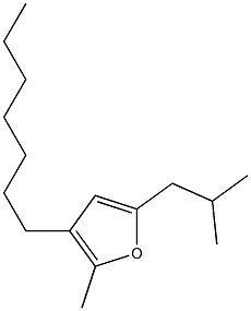 3-Heptyl-5-isobutyl-2-methylfuran 구조식 이미지