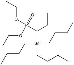 1-(Tributylstannyl)propylphosphonic acid diethyl ester 구조식 이미지