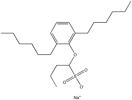 1-(2,6-Dihexylphenoxy)butane-1-sulfonic acid sodium salt Structure