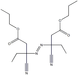3,3'-Azobis(3-cyanovaleric acid)dipropyl ester Structure