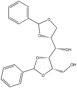 1-O,2-O:4-O,5-O-Dibenzylidene-L-glucitol Structure