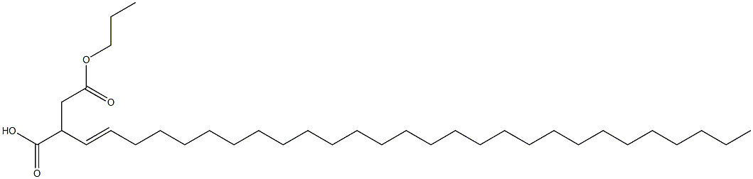 2-(1-Octacosenyl)succinic acid 1-hydrogen 4-propyl ester 구조식 이미지