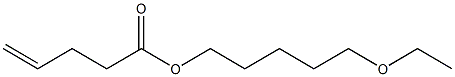 4-Pentenoic acid 5-ethoxypentyl ester Structure