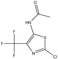 N-[2-Chloro-4-(trifluoromethyl)thiazol-5-yl]acetamide 구조식 이미지