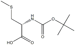 N-(tert-Butoxycarbonyl)-3-(methylthio)-L-alanine Structure