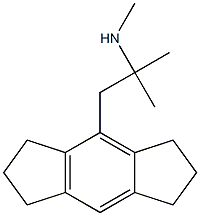 N-Methyl-1-[(1,2,3,5,6,7-hexahydro-s-indacen)-4-yl]-2-methyl-2-propanamine 구조식 이미지