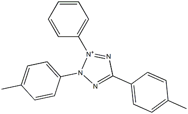 2,5-Di(p-tolyl)-3-phenyl-2H-tetrazol-3-ium Structure