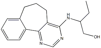 6,7-Dihydro-4-(1-hydroxymethylpropylamino)-5H-benzo[6,7]cyclohepta[1,2-d]pyrimidine Structure