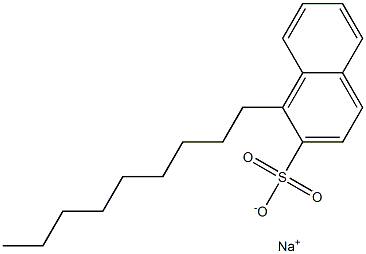 1-Nonyl-2-naphthalenesulfonic acid sodium salt Structure