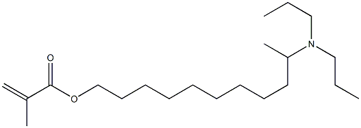 Methacrylic acid 10-(dipropylamino)undecyl ester 구조식 이미지