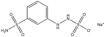 2-(m-Sulfamoylphenyl)hydrazinesulfonic acid sodium salt Structure