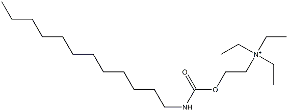 2-[[(Dodecylamino)carbonyl]oxy]-N,N,N-triethylethanaminium 구조식 이미지