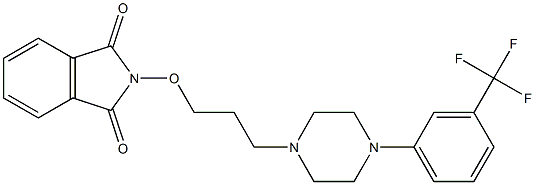 2-[3-[4-(3-Trifluoromethylphenyl)-1-piperazinyl]propyloxy]-1H-isoindole-1,3(2H)-dione Structure