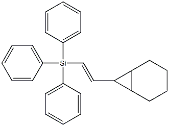 7-[(E)-2-(Triphenylsilyl)ethenyl]bicyclo[4.1.0]heptane Structure