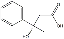 (S)-3-Hydroxy-3-phenylbutyric acid 구조식 이미지