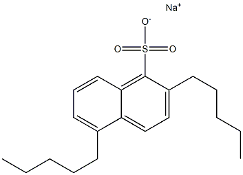 2,5-Dipentyl-1-naphthalenesulfonic acid sodium salt Structure