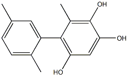 6-Methyl-5-(2,5-dimethylphenyl)benzene-1,2,4-triol 구조식 이미지