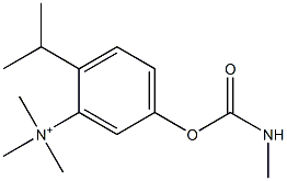 2-Isopropyl-5-[[(methylamino)carbonyl]oxy]-N,N,N-trimethylbenzenaminium 구조식 이미지